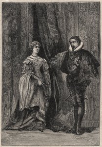 Lucrezia Borgia et son premier mari Giovanni Sforza d