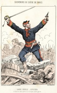 Souvenirs du siège de Paris : Garde mobile - Officier : Être vaincu sans danger, triomphe sans gloire. - Anonymous Anonymous
