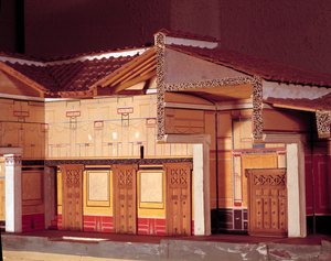 Miniature de la Maison du Poète Tragique à Pompéi. - Anonymous Anonymous