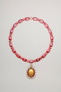 Ordre de la Dynastie Ottomane : collier et pendentif - début du XXe siècle