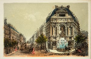 Paris 1874 : La Fontaine Saint-Michel - Anonymous Anonymous