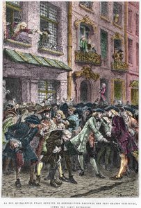 Paris IV arrondissement - La rue Quincampoix en 1720 à l
