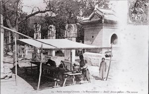Petit métier : un restaurateur chinois Photographie du début du 20ème siècle - Collection privée