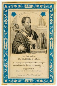 Image pieuse : Saint Glycère (gravure)