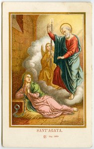Image pieuse : Agathe de Sicile - Anonymous Anonymous