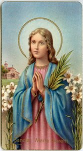 Image pieuse : Maria Goretti vierge-martyre italienne