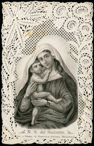 Image pieuse : Notre dame du bon secours, avec Jésus - Anonymous Anonymous
