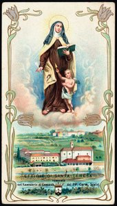 Image pieuse : "Représentation de Sainte Thérèse de Jésus ou d