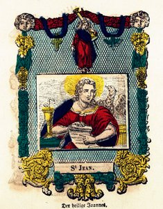 Image pieuse : Saint Jean. Gravure du XIXe siècle, Collection privée - Anonymous Anonymous