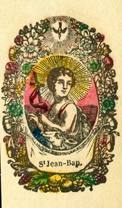 Image pieuse : Saint Jean-Baptiste (impression d
