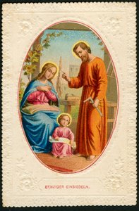 Image pieuse : La Sainte Famille (chromolithographie) - Anonymous Anonymous