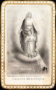 Image pieuse : « Vierge du Sacré-Cœur 