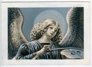 Image pieuse : Un ange musicien