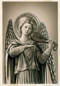 Image pieuse : Un ange musicien