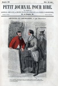 Caricature politique et sociale sous le Second Empire. « Artiste et bourgeois » : conversation entre amateur d