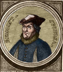 Portrait de Baruch Spinoza (1632-1677), philosophe néerlandais, également connu sous le nom de Bento de Espinosa ou Benedictus de Spinoza ou Benoît de Spinoza. Gravure du XVIIe siècle - Anonymous Anonymous