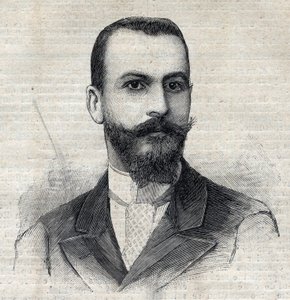 Portrait de Casimir Maistre (1867-1957), explorateur français en Afrique. Gravure dans "Le Petit Parisien" - Anonymous Anonymous