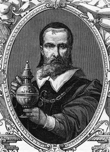 Portrait de Francesco Raibolini dit il Francia (1450-1518) peintre italien. Gravure de 1859 dans "Les galeries de l
