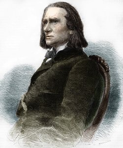 Portrait de Franz Liszt, pianiste et compositeur hongrois (1811 - 1886) - Anonymous Anonymous