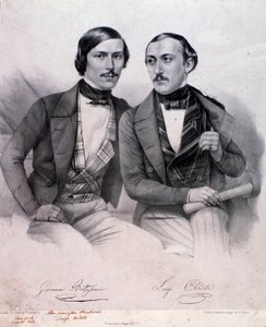Portrait de Giovanni Bottesini (à gauche) et Luigi Arditi - Anonymous Anonymous