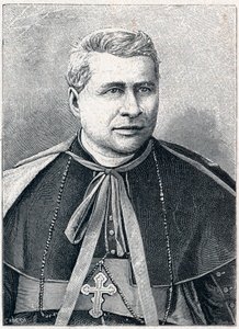 Portrait de Giovanni Simeoni (1816-1892), cardinal italien. Gravure dans « Les Missions Catholiques au XIXème Siècle » par Louis-Eugène Louvet. Collection privée. - Anonymous Anonymous