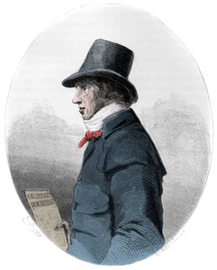 Portrait de Jacques-René Hébert (1757-1794), journaliste et homme politique français - Gravure de 1863 dans « Le Livre Rouge - Histoire De L