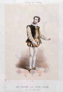Portrait de Jean Baptiste Faure en Don Giovanni (1866) - Anonymous Anonymous