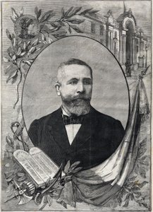 Portrait du nouveau président français Émile Loubet (1838-1929) élu le 18 février 1899. Gravure. Dans « Le Petit Parisien » - Anonymous Anonymous