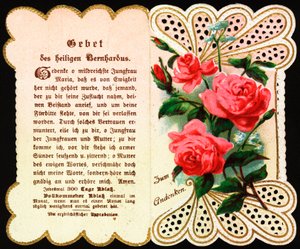 Prière adressée à Saint Bernard Image pieuse. Carte postale. Début du 20ème siècle - Anonymous Anonymous