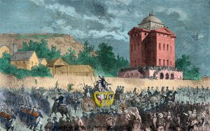 Retour de Varennes, la famille royale ramenée à Paris le 25 juin 1791, Gravure, Collection privée - Anonymous Anonymous