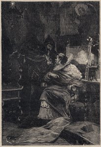 Rodrigo Borgia et Ascanio Maria Sforza Visconti (1455-1505) - gravure de 
