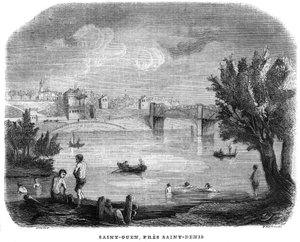 Saint-Ouen près de Saint-Denis en 1858. - Anonymous Anonymous