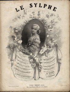 Partition pour "Le Sylphe" opéra-comique en 2 actes, paroles de M. de Saint-Georges, musique de M. Louis Clapisson 1808-1866 Collection privée. - Anonymous Anonymous