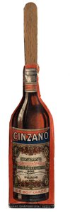Petit éventail publicitaire, objet dérivé de la promotion de la marque de vermouth Cinzano, vin apéritif italien. Début du 20ème siècle. Collection privée