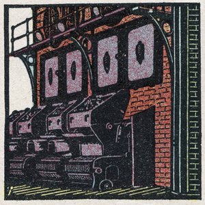 Générateurs de vapeur : batterie de chaudières. Illustration anonyme de 1925. Collection privée. - Anonymous Anonymous