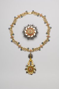 Thaïlande - Ordre de la Maison Royale de Chakri : plaque, collier et pendentif - début du 20e siècle