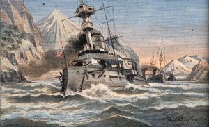 La flotte américaine dans le détroit de Magellan - Anonymous Anonymous