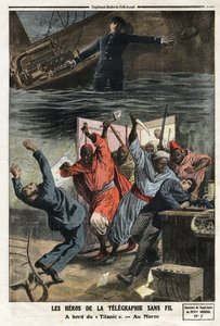 Les héros de la télégraphie sans fil : À bord du « Titanic », le chef télégraphiste M. Phillips continue d