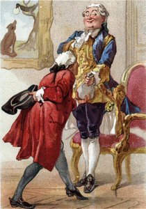 Le corbeau et le renard : fable de Jean de La Fontaine (1621-1695). Chromolithographie du XIXe siècle. Collection privée. - Anonymous Anonymous