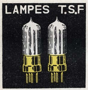La T.S.F. : lampes T.S.F. Illustration anonyme de 1925. Collection privée.