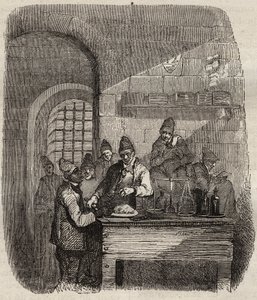 La cantine du bagne de Brest au XIXe siècle. Gravure dans « Histoire des bagnes depuis leur création à nos jours » (1877) par Pierre Zaccone. - Anonymous Anonymous