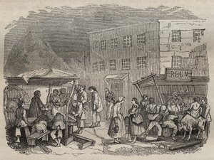 La cantine du bagne de Rochefort au XIXème siècle. Gravure dans « Histoire des bagnes depuis leur création à nos jours » (1877) par Pierre Zaccone. Collection privée. - Anonymous Anonymous