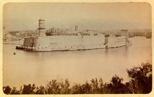 La ville de Marseille et ses environs vers 1885-1890 : Fort Saint-Jean, vue prise du Pharo - Anonymous Anonymous