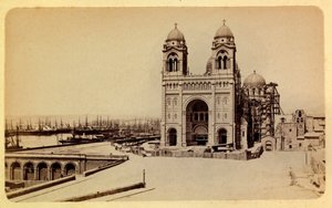 La ville de Marseille et ses environs vers 1885-1890 : La cathédrale en construction - Anonymous Anonymous