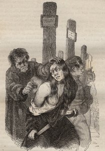 La marque au bagne de Rochefort au XIXe siècle. Gravure dans « Histoire des bagnes depuis leur création à nos jours » (1877) par Pierre Zaccone (1817-1895). Collection privée - Anonymous Anonymous
