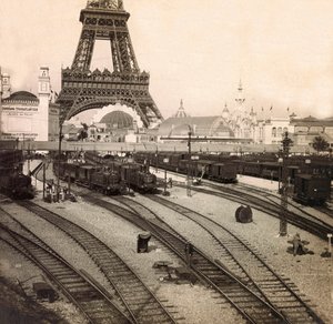 Exposition Universelle de 1900 à Paris : La gare du Champs de Mars - Collection privée - Anonymous Anonymous