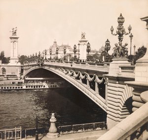 Exposition Universelle de 1900 à Paris : Le pont Alexandre III - Anonymous Anonymous