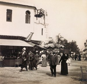 Exposition Universelle de 1900 à Paris : La rue du Caire - Collection privée