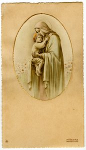 Vierge avec enfant (gravure) - Anonymous Anonymous