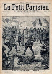 Exercices de guerre : Amazones, guerriers et féticheurs dahoméens (actuel Bénin) du jardin d